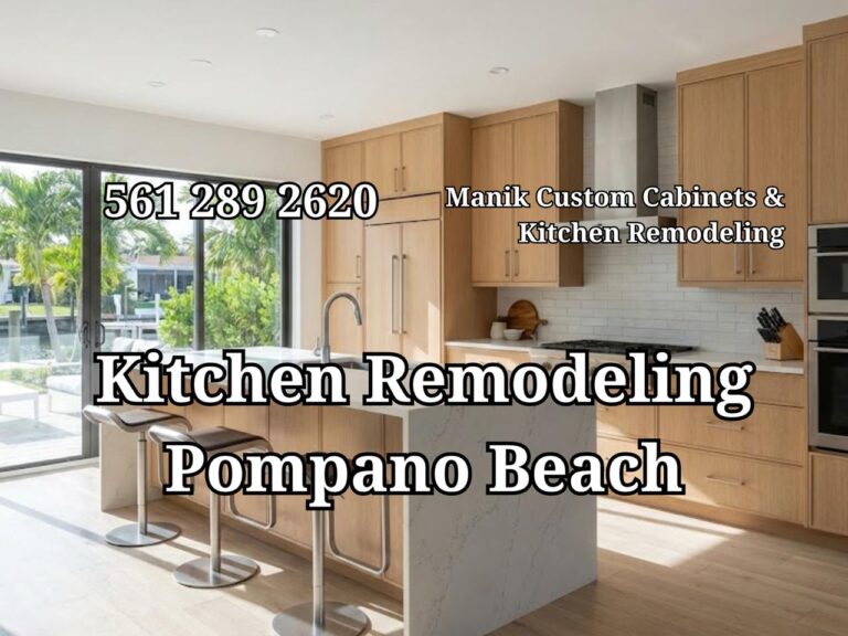 Modern kitchen makeover in Pompano Beach by Manik Custom Cabinets & Kitchen Remodeling